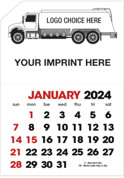 5333 - Fuel Truck Stick-Up Calendar