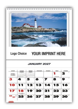 CHSPKT - 12-Pocket Farm Memo Wall Calendar 